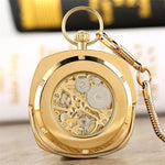 Montre Gousset Plaqué Or - Carré Français - Vignette | Steampunk Store