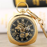 Montre Gousset Plaqué Or - Carré Français - Vignette | Steampunk Store