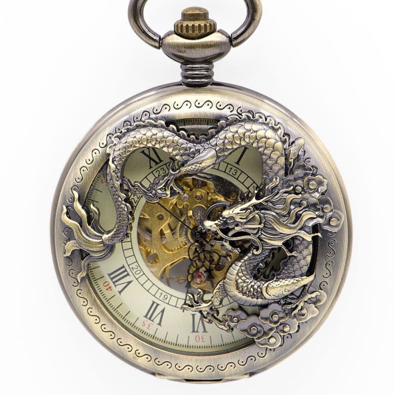 Dragon Pocket Watch Chinatown Steampunk Store