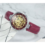 Women's Skeleton Automatic Watch - Red - Vignette | Steampunk Store