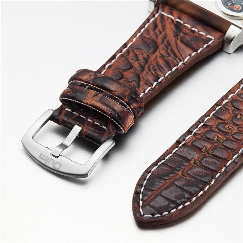 Montre Tesla Steampunk bracelet chocolat |  SteampunkStore