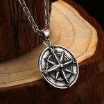 Collier Pendentif - Boussole Argent - Vignette | Steampunk Store