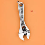 Pendentif Steampunk Silver Wrench - Vignette | Steampunk Store