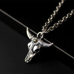 Bull Skull Pendant - Vignette | Steampunk Store