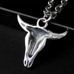 Bull Skull Pendant - Vignette | Steampunk Store
