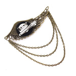 Golden Hair Clip - Angel Wing - Vignette | Steampunk Store