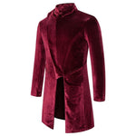 Red Men's Frock Coat - Vlad Tepes - Vignette | Steampunk Store