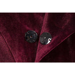 Red Men's Frock Coat - Vlad Tepes - Vignette | Steampunk Store
