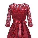 Robe rétro vintage rouge avant | Steampunk-Store