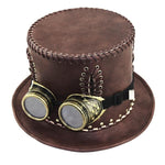 Mad Hatter Hat - Leather Top Hat - Vignette | Steampunk Store