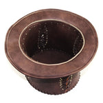 Mad Hatter Hat - Leather Top Hat - Vignette | Steampunk Store