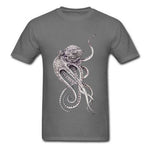 Tee Shirt Poulpe gris | Steampunk Store