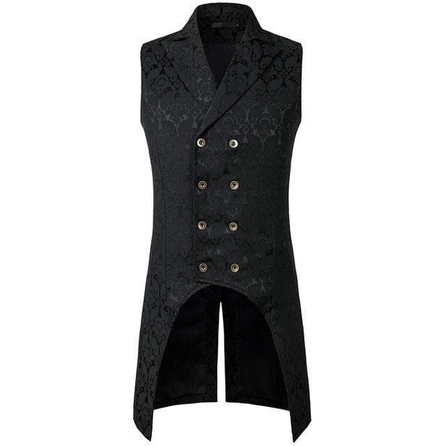 Veste Longue Homme Steampunk noire | Steampunk Store