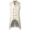 Veste Longue Homme Steampunk blanche | Steampunk Store