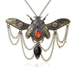Winged Insect Chain Necklace - Elytra - Vignette | Steampunk Store