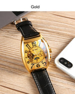 Montre Automatique Tonneau Homme à Cœur Ouvert - Vignette | Steampunk Store