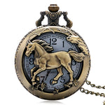 Montre à gousset cheval vintage en bronze — Stallion - Vignette | Steampunk Store