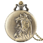 Montre à gousset cheval vintage en bronze — Stallion - Vignette | Steampunk Store