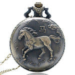 Montre à gousset cheval vintage en bronze — Stallion - Vignette | Steampunk Store