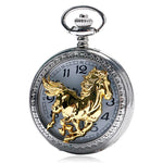 Montre à gousset cheval vintage en bronze — Stallion - Vignette | Steampunk Store