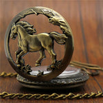 Montre à gousset cheval vintage en bronze — Stallion - Vignette | Steampunk Store