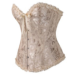 Espartilho Floral Gótico - 4 Padrões - Vignette | Steampunk Store