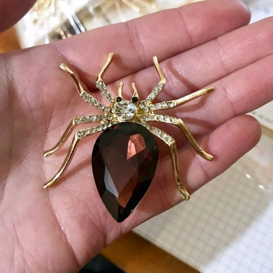 Swarovski Steampunk Spider Brooch