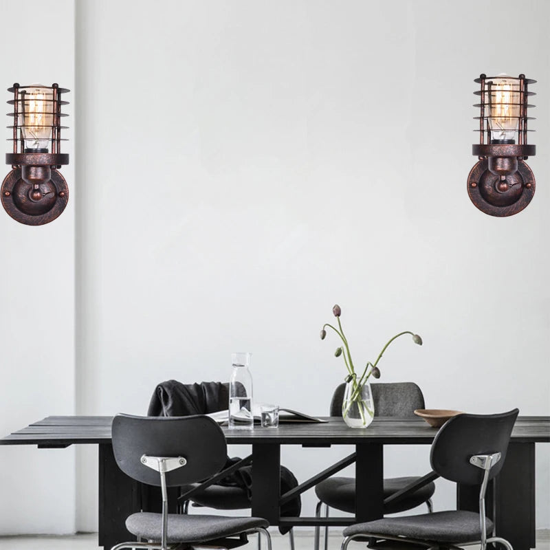 Applique Murale Industrielle Steampunk en Fer Forgé - Photo 7