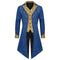 Redingote Bleue Homme - Broderies Or Victoriennes - détail 14