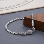 Bracelet Vajra Mantra Homme en Argent S925 - Vignette | Steampunk Store