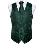 Gilet Jacquard Vert Émeraude Homme - Vignette | Steampunk Store