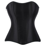 Damen-Korsett aus einfarbigem Satin – 5 Farben - Vignette | Steampunk Store