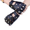 Black Leather Gloves for Women - Glam Rock