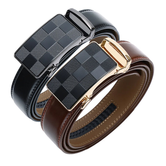 Ceinture Cuir Homme - Boucle Automatique Steampunk