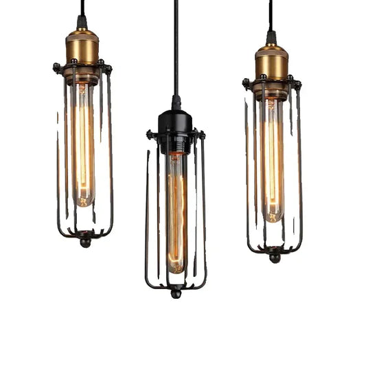 Suspension Steampunk Edison - Tube Industriel