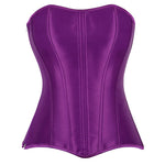 Damen-Korsett aus einfarbigem Satin – 5 Farben - Vignette | Steampunk Store