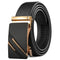 Ceinture Cuir Noir - Boucle Dorée - H.G. Wells