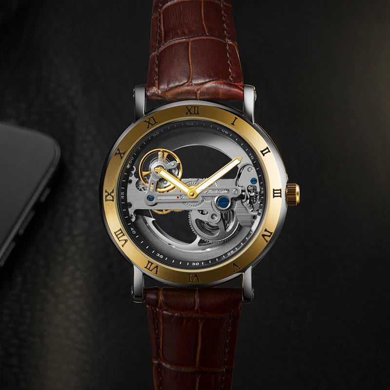 Montre Squelette Homme Transparente à Ponts Ajourés - vue 5