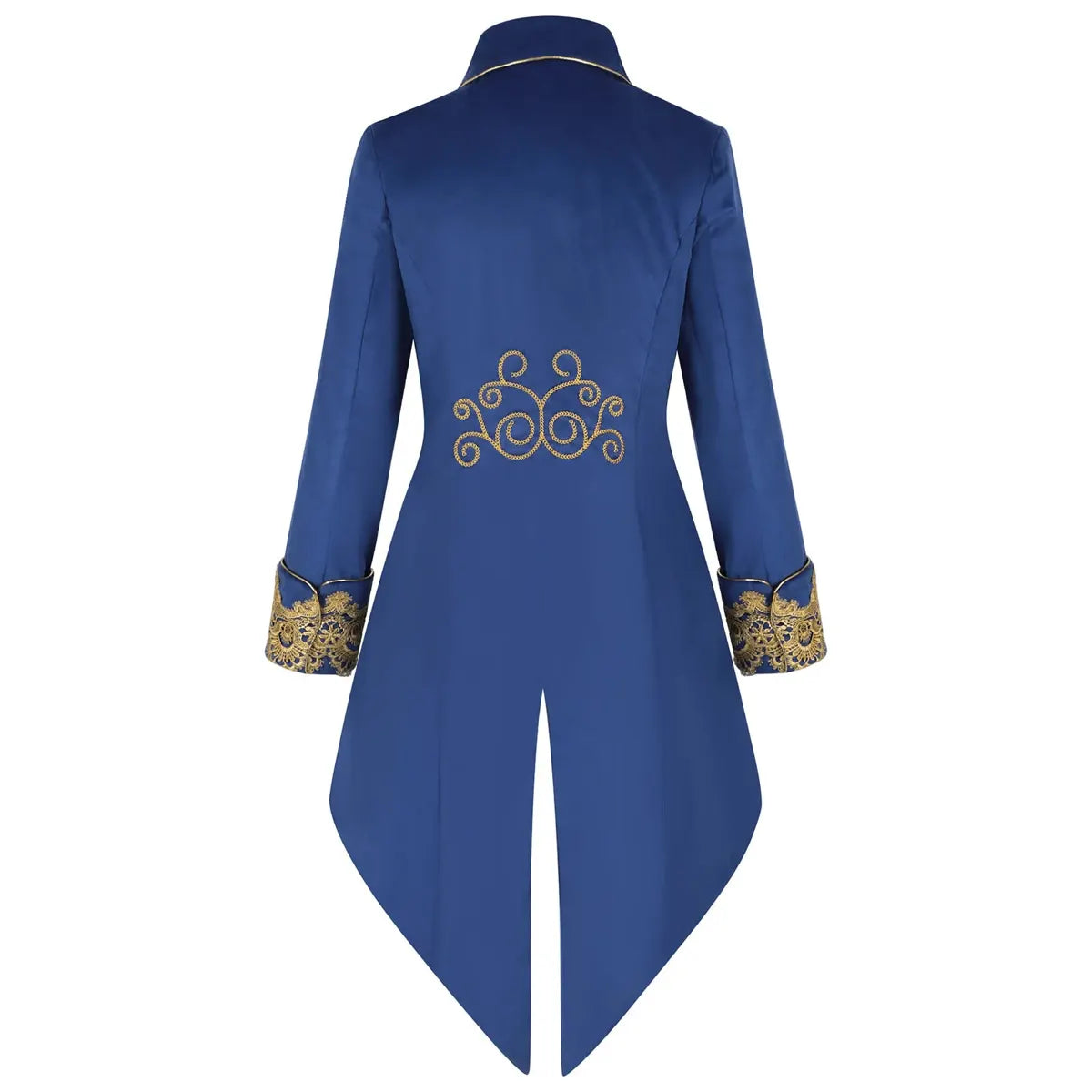 Sobrecasaca Dândi Vitoriano — Azul — vista traseira