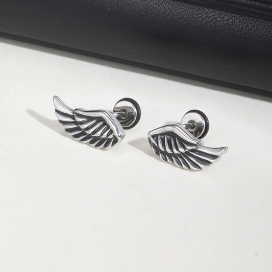 Boucles Ailes d' Argent Steampunk