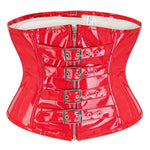 Corsé Punk de PVC con Hebillas - Negro o Rojo - Vignette | Steampunk Store
