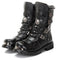 Botas Moto Steampunk Homem - Fivelas Punk