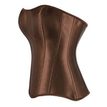 Damen-Korsett aus einfarbigem Satin – 5 Farben - Vignette | Steampunk Store