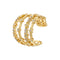 Boucles d' Oreilles Strass et Or