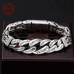 Bracelet Mantra Porte-Bonheur en Argent S925 - Vignette | Steampunk Store