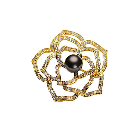 Steampunk brooch<br> Golden Ocean