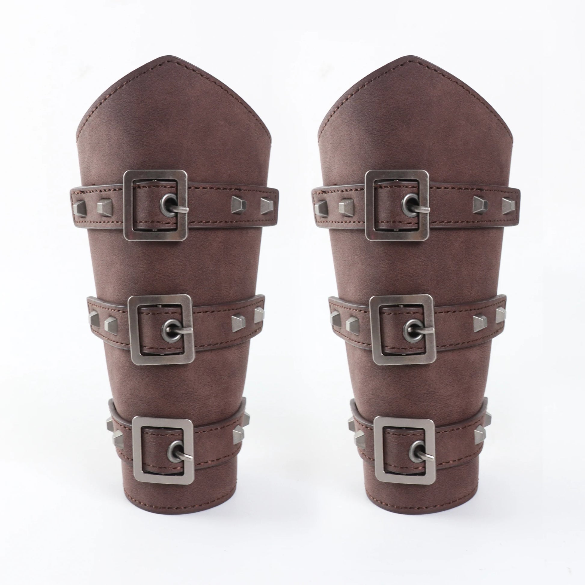 Brassards Steampunk en Cuir - Paire Noir, Unité Marron, Paire Marron