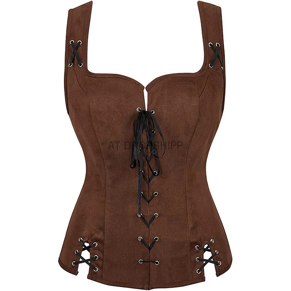 Corset en Daim Vintage — Femme d'antan