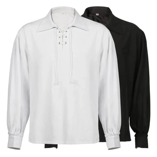 Chemise Pirate Homme - Laçage Gothique