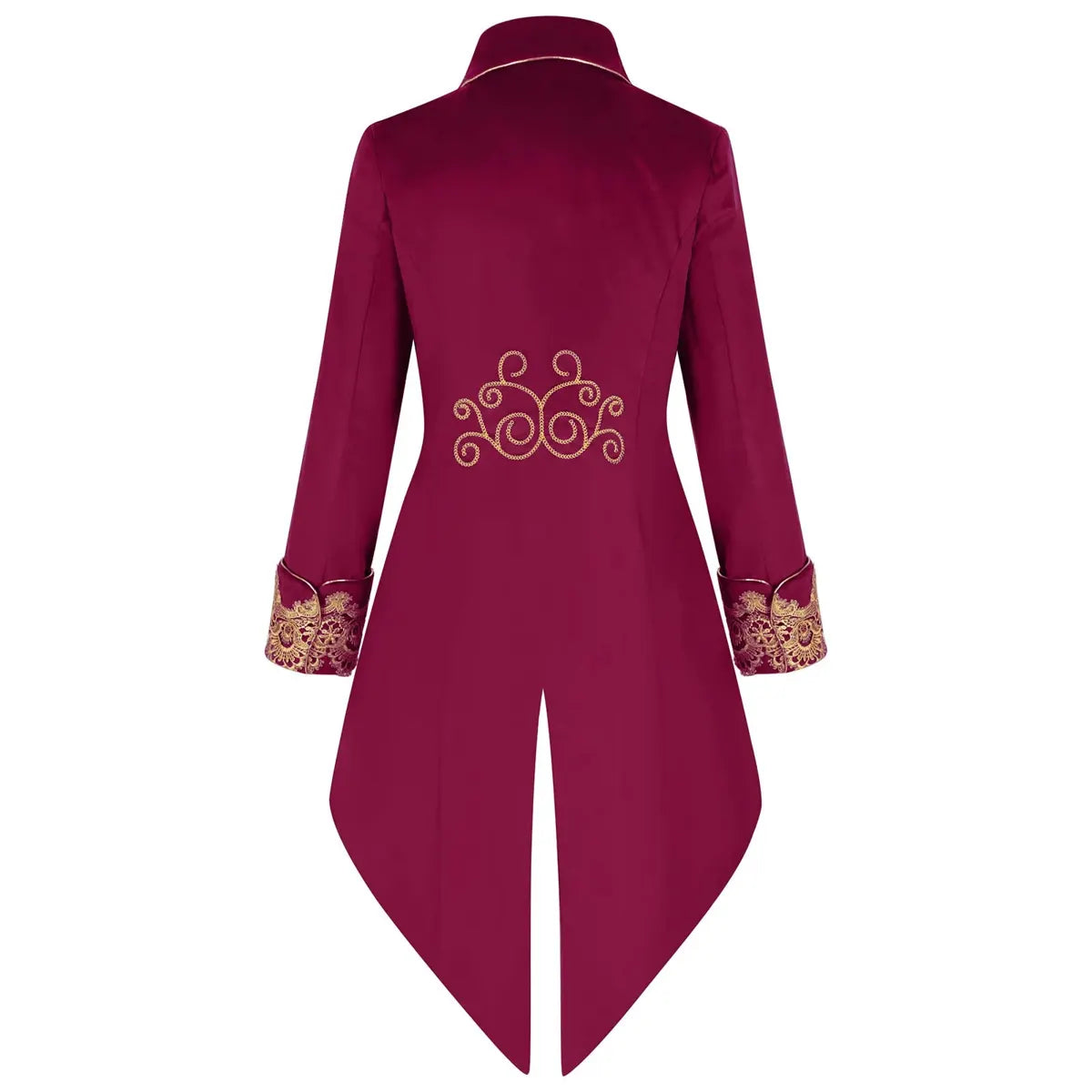 Sobrecasaca Dândi Vitoriano — Vermelho — vista traseira